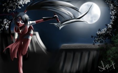 Akali in the moonlight - Akali, Ninja, Assassin, league of legends