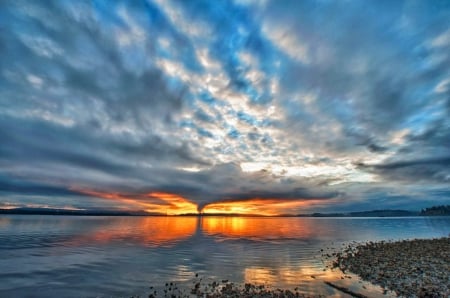 Morning Sky - morning, nature, sky, beach