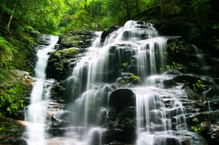 Sylvia Falls - nature, water, flowing, waterfall