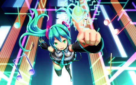 miku is number 1 - miku, cute, hair, color, blue