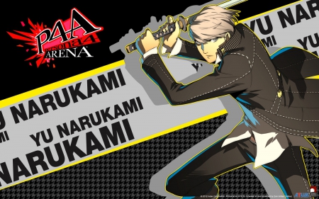 Yu Narukami - persona, sword, yu, cool