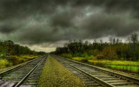 Road - cloud, road, train, sky