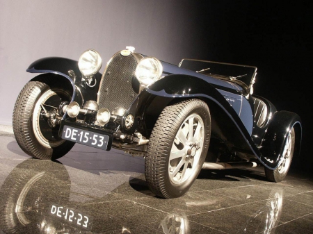 bugatti - old, classic, car, bugatti