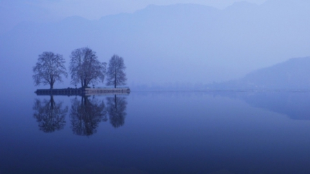 Kashmir india - india, lake, peace, peaceful, blue