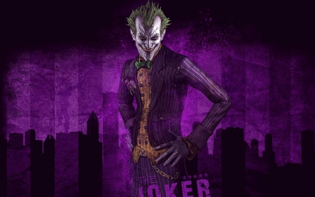 THE JOKER - haha, purple, joker, villains