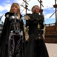 Couple of nobles at the docks