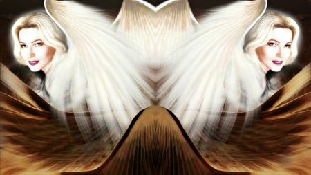 Fantasy Angels - beauty, art, abstract, fantasy