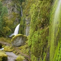 spectacular waterfalls landscape in oregon