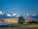 stone chapel on lake tekapo new zealand