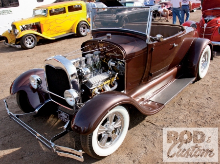 Model A Roadster - ford, classic, white walls, motor