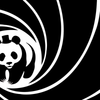 Vector panda bear