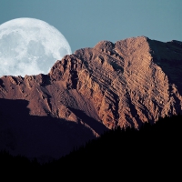 Moon Mountain Landscape