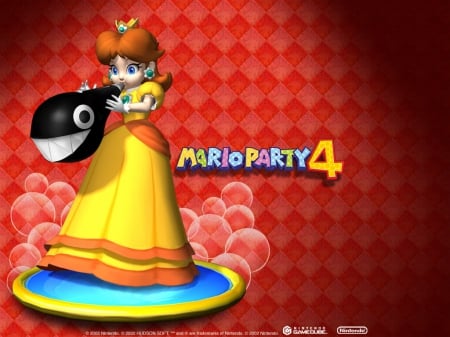 Princess Daisy - Chain Chomp, Chain Chomp Whistle, Daisy, Mario Party 4