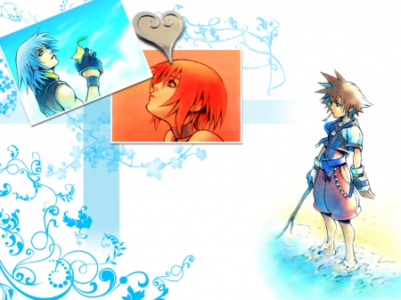 Kingdom Hearts - paopu fruit, sora, kairi, kingdom hearts, riku