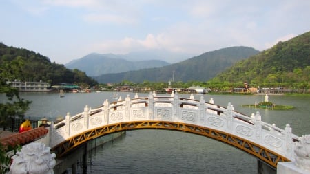 Little bridge - Little, lake, lovely, mountain, bridge