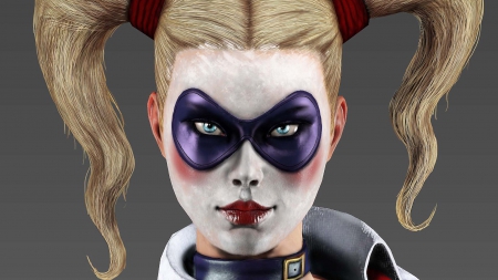 Harley-Quinn - face, harley, quinn, mke, up, villain