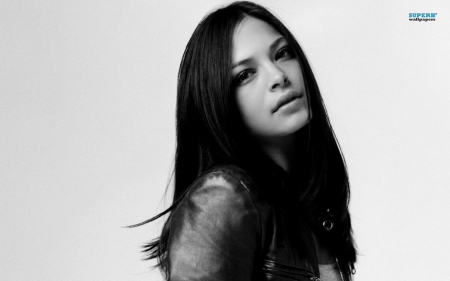 kristin kreuk - sweet, bw, beauty, model