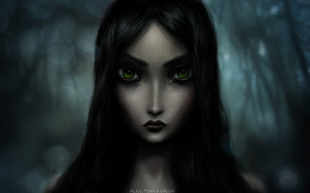 fantasy - woman, dark