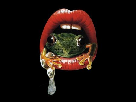 I Have a Frog in My Throat - mouth, teeth, frog