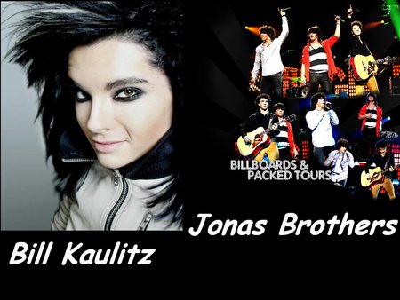 Bill and Jonas Brothers - kaulitz, joe, brothers, nick, bill, kevin, jonas