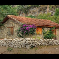 The little one room school house on the beach