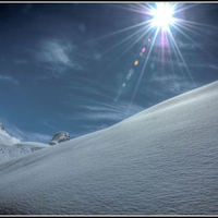 Sun Snow and Sky