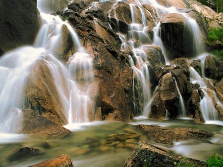 Gemstone pile - nature, waterfalls