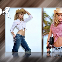 Two Cowgirl Models