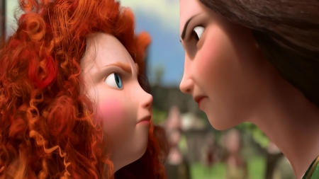 Princess Merida - cartoons, mother and child, Princess, Brave