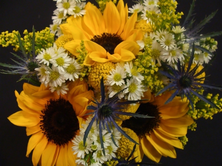 SunFlower Bridesmaidâ™¥ - nature, love, sunflowers, forever, bridesmaid, yellow, bouquet, flowers