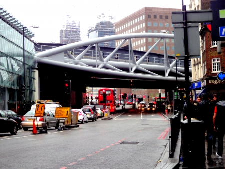 Bridges are many - bus, modern, bridge, road