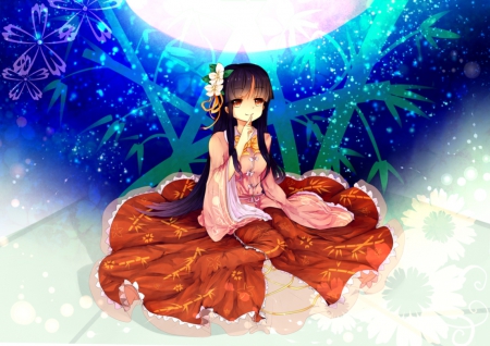 Secret of the Eternal Night - anime, girl, cute, blue