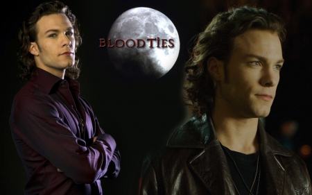 Blood Ties (2006-) - moon, actor, tv series, man, creature, vampire, black, blood ties, fantasy, kyle schmid, henry fitzroy