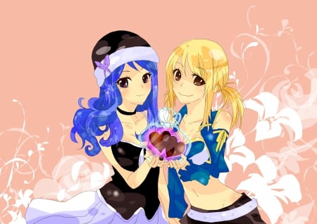 Chocolates! - Juvia, Lucy, Chocolates, Boys