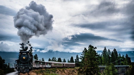 Old School Steam Engine - old school, steam train, old school steam engine, steam engine, steam