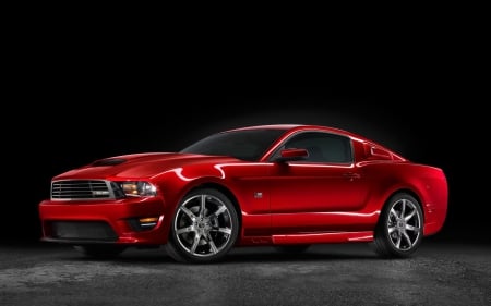 Ford Mustang - red, ford, mustang, car