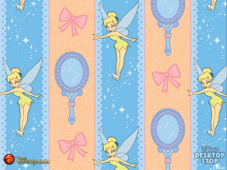 Tink - orange, yellow, blue, pink