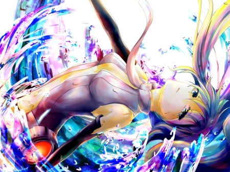 ~Take Me Away~ - hatsune miku, tears, vocaloid, anime, colorful, crying