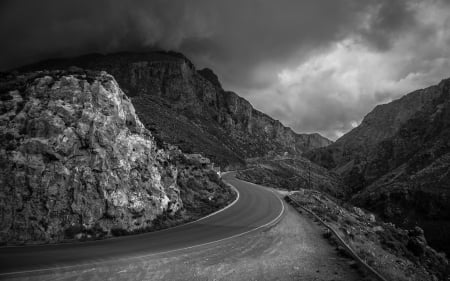 Road - path, mount, nature, Road