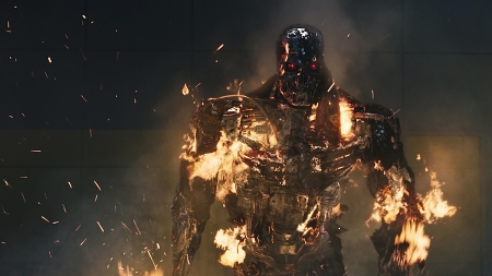 TERMINATOR SALVATION - machine, fire, movie, killer