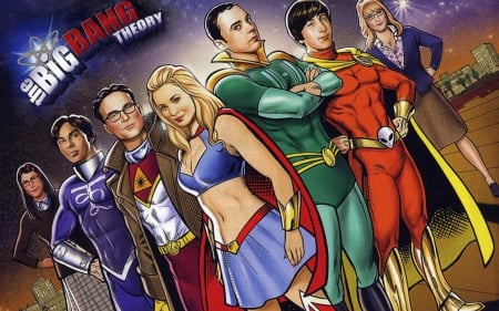 TBBT SUPERHEROS - FUNNY, TBBT, SHOW, TV