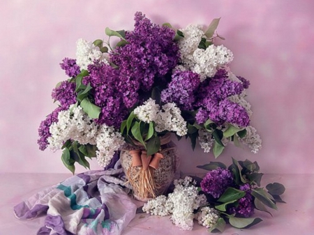 beautiful lilacs - flowers, beautiful, still life, lilacs