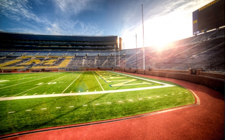 Football Field - field, football, soccer, light