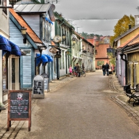 stores on a wonderful side street