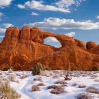 Canyon in Winter, Arches National Park