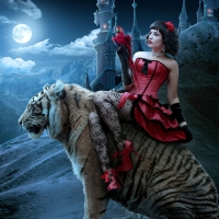 ~Red Girl on a Tiger~