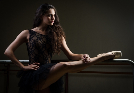 Ballerina - woman, dancer, brunette, sweet, ballerina