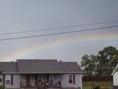 Over the next house! - nice, rainbow, house, cool