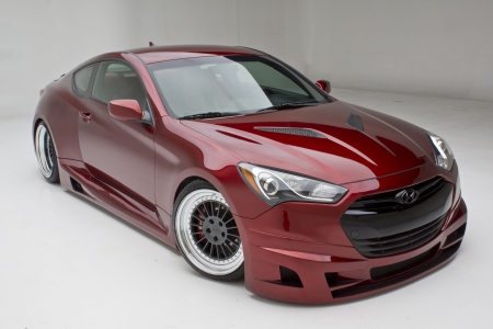 Hyundai Genesis Coupe Turbo - genesis, coupe, hyundai, car, red, tuning, turbo