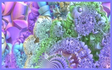 pretty colors - wallpaper, abstract, purples, 3d